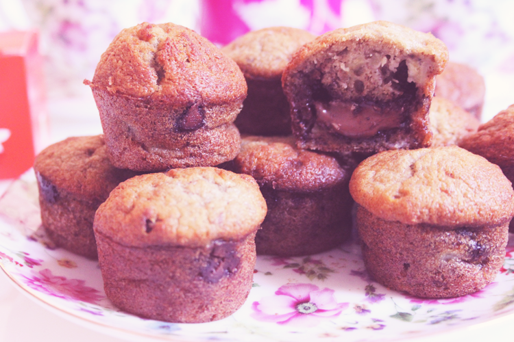 muffin bananes nutella